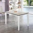 Extendable glass-ceramic dining table, 120 / 170xP80 cm, Bino Viadurini