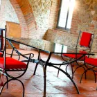 Handcrafted Dining Table with Glass Top Made in Italy - Principe Viadurini