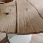 Dining Table with Oval Plywood Top Made in Italy - Brontolo Viadurini