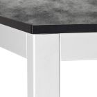 Dining Table with Square Top in Stratified Made in Italy - Rondo Viadurini