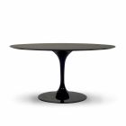 Dining Table with Round Top in High Quality Fenix Made in Italy - Dollars Viadurini