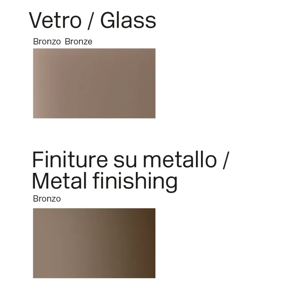 Opalia 320 cm Glass and Metal Dining Table, Made in Italy Viadurini