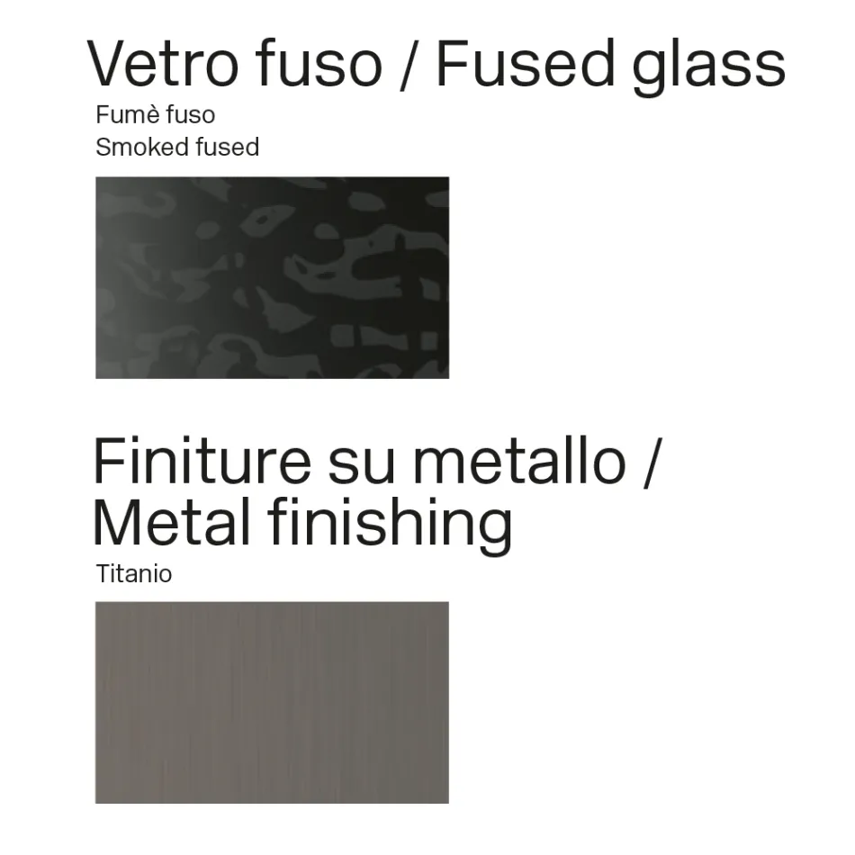 Opalia 320 cm Glass and Metal Dining Table, Made in Italy Viadurini