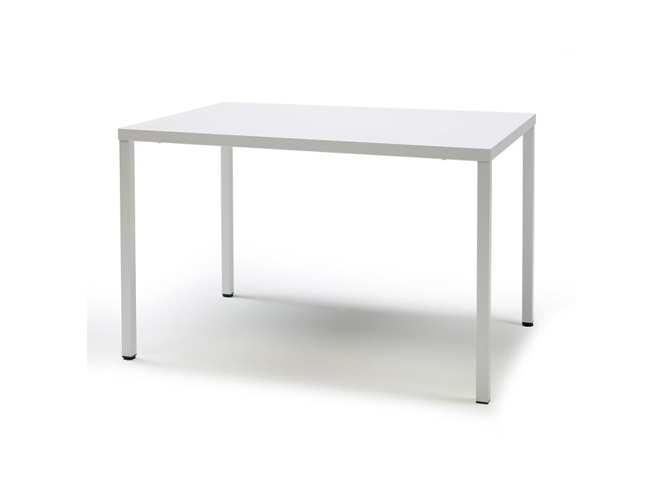 Outdoor Dining Table in Painted Steel Made in Italy - Zesto Viadurini