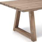 Outdoor Dining Table in Recycled Teak Made in Italy - Bambi Viadurini