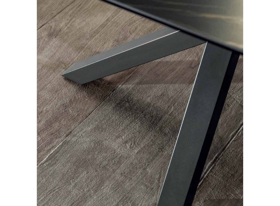 Design Dining Table with Extendable Ceramic Top Up to 240 cm - Ultron Viadurini