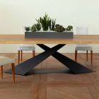 Modern design dining table with Elliot made in Italy oak top Viadurini