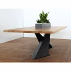 Modern design dining table with Elliot made in Italy oak top Viadurini