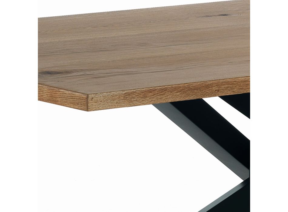Dining Table in Solid Birch Wood - African Viadurini