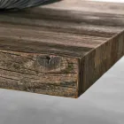 Modern solid wood dining table made in Italy Oncino Viadurini