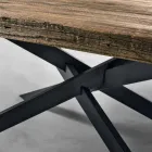 Modern solid wood dining table made in Italy Oncino Viadurini