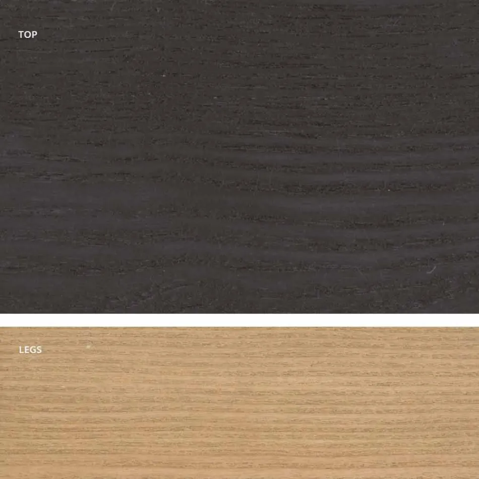 Mdf design wooden dining table made in Italy, Egisto Viadurini