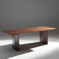 Dining Table in Plywood Veneered in Heat-Treated Ash - Aquarium