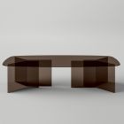 Glass Dining Table with Rectangular Top Made in Italy - Charles Viadurini