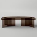 Glass Dining Table with Rectangular Top Made in Italy - Charles