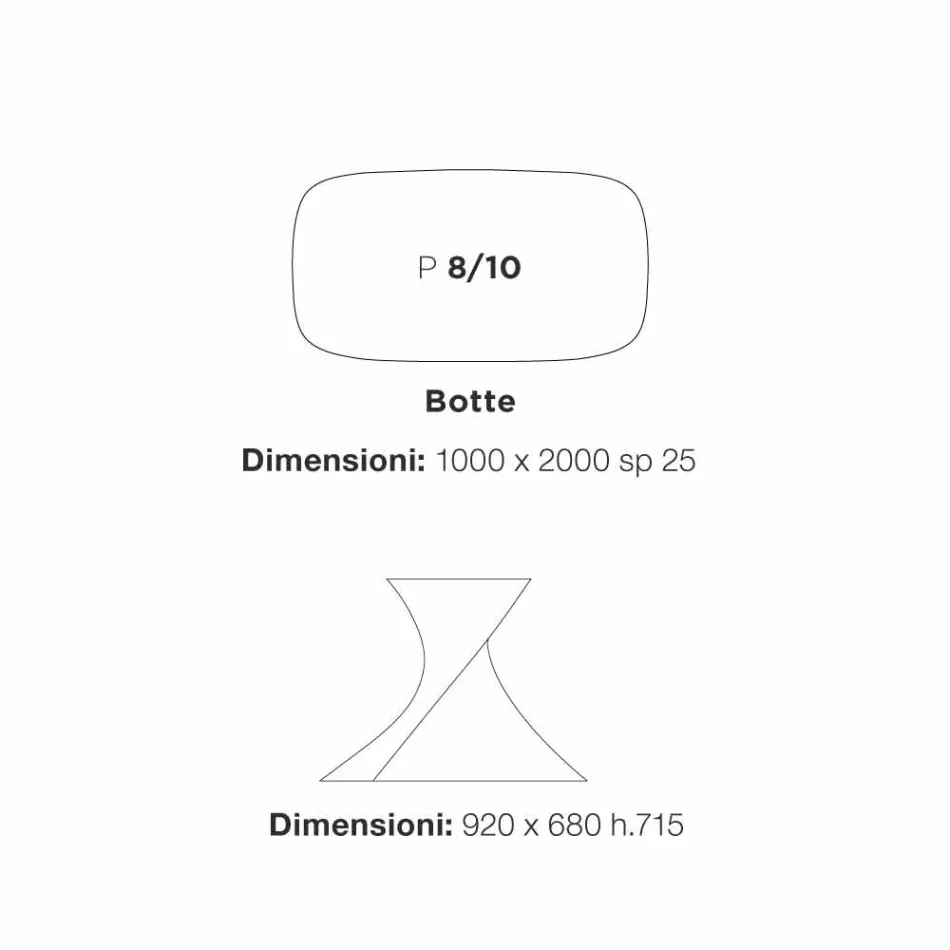 Clark modern dining table in white MDF 100x200cm oak finish Viadurini