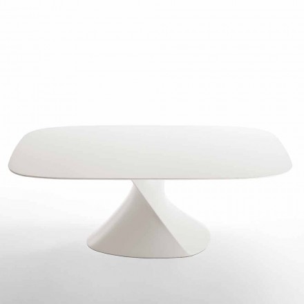 Clark modern dining table in white MDF 100x200cm oak finish Viadurini