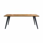 Modern Dining Table with Wooden Top and Base Made in Italy - Motta Viadurini