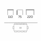 Modern Dining Table in Gres and Ash Wood Made in Italy - Croma Viadurini