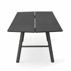 Modern Dining Table in Ash Wood with Black or Gold Details - Andria Viadurini