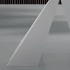 Modern Dining Table in Glass and White Steel Made in Italy - Dalmatian Viadurini