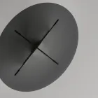 Oval Dining Table with Glass Top and Base Made in Italy - Tiseo Viadurini