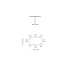 Oval Dining Table with Luxury Made in Italy Fenix Top - Dollars Viadurini