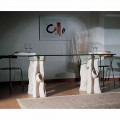 Made in Italy dining table made of Vicenza natural stone Daiana