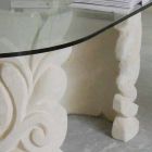 Contemporary oval dining table and modern design crystal Aden Viadurini