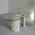 Classic design dining table made of Vicenza natural stone Aden
