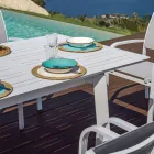 Extendable Outdoor Dining Table up to 240 cm in Aluminum - Levanto Viadurini