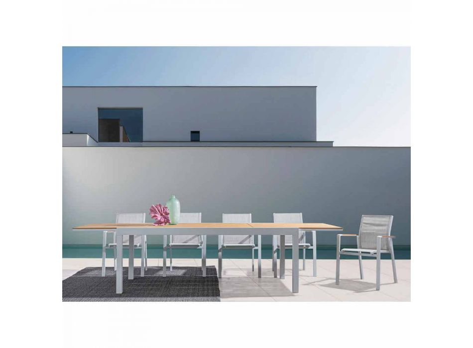 Outdoor Dining Table with Extendable Top Up to 300 cm - Duffle Viadurini