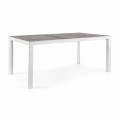 Outdoor Dining Table with Ceramic Top and Aluminum Base - Jen