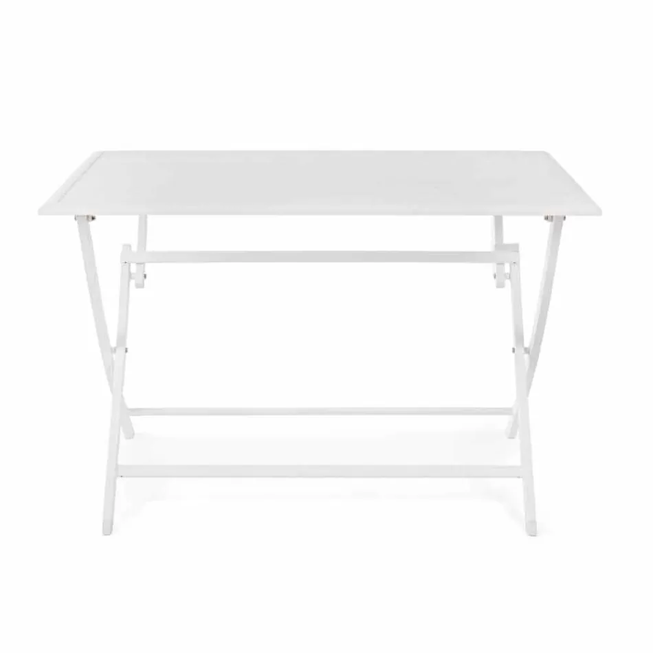 Outdoor Dining Table in Aluminum with Folding Structure - Hunt Viadurini