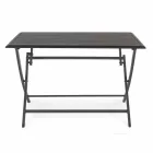 Outdoor Dining Table in Aluminum with Folding Structure - Hunt Viadurini