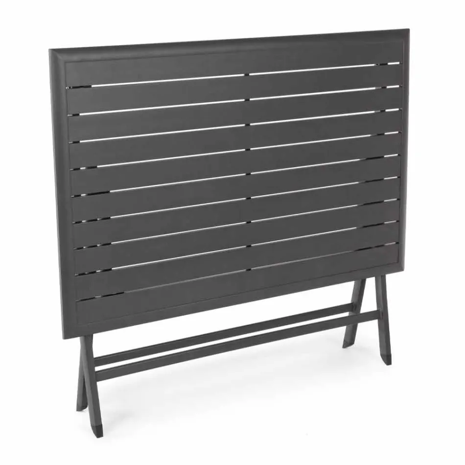 Outdoor Dining Table in Aluminum with Folding Structure - Hunt Viadurini