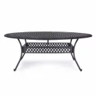 Outdoor Dining Table in White or Anthracite Painted Aluminum - Quick Viadurini