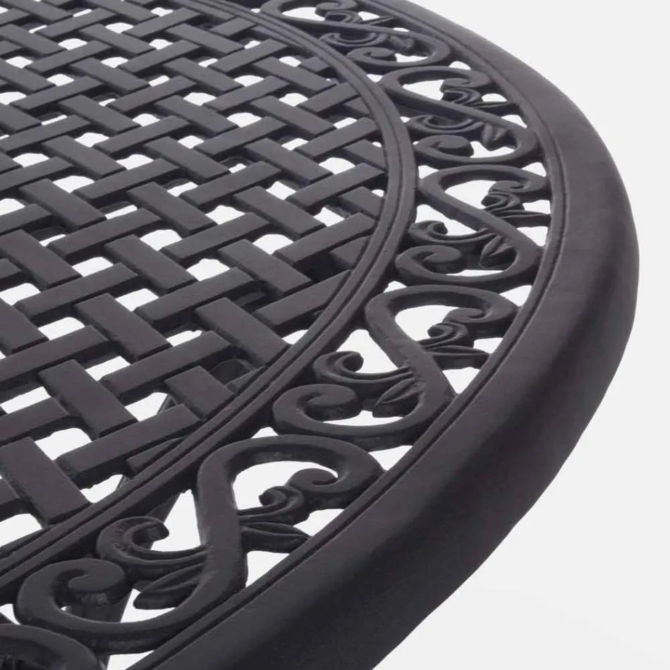 Outdoor Dining Table in White or Anthracite Painted Aluminum - Quick Viadurini