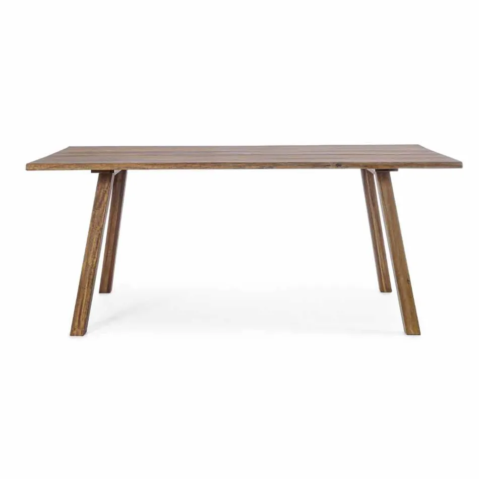 Outdoor Dining Table in Acacia Wood Oil Finish - Leonard Viadurini