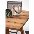 Outdoor Dining Table in Acacia Wood Oil Finish - Leonard Viadurini
