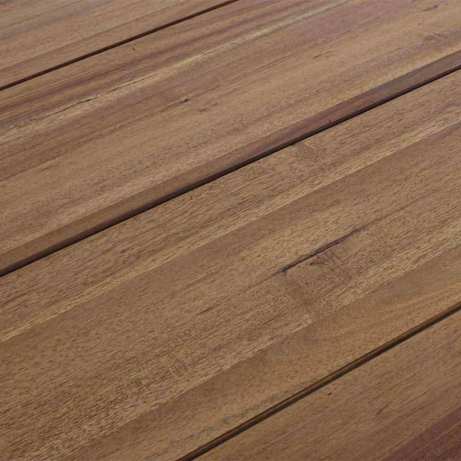 Outdoor Dining Table in Acacia Wood Oil Finish - Leonard Viadurini