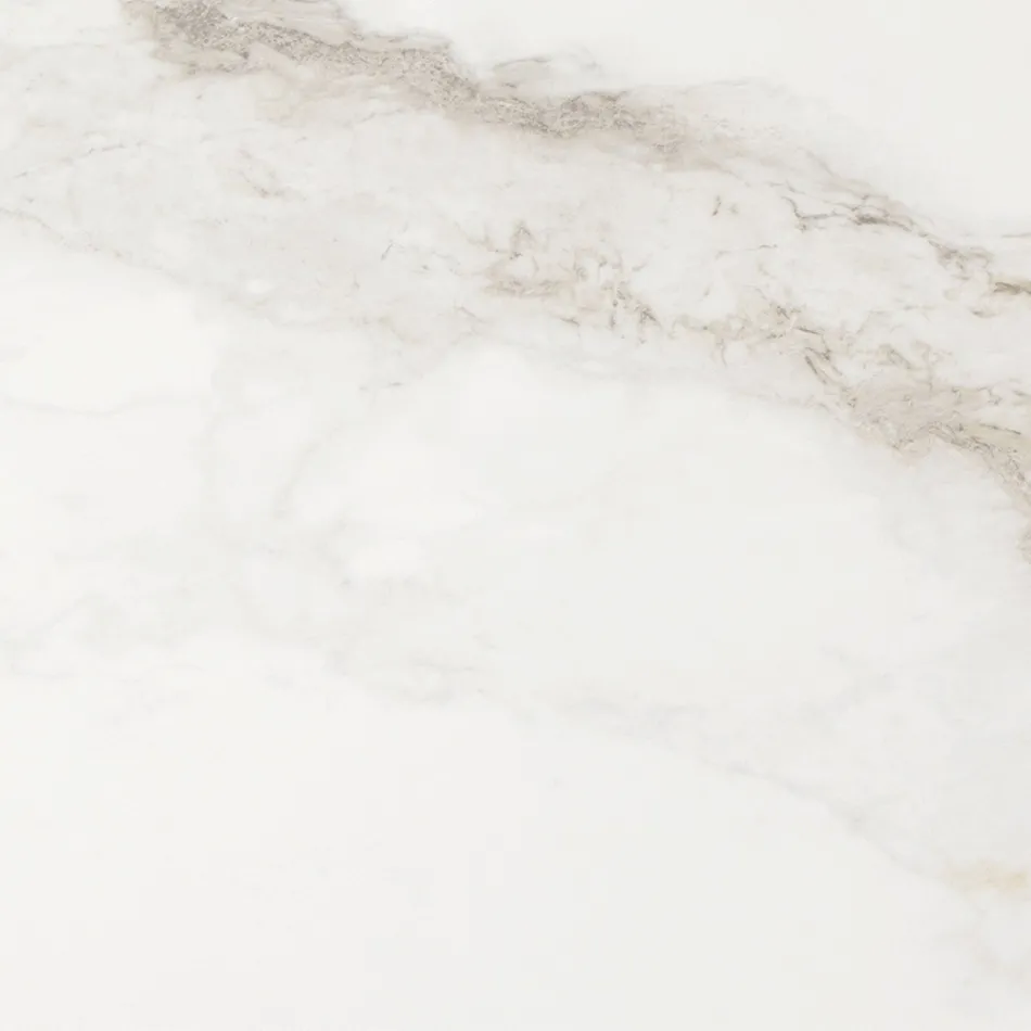 Garden Dining Table in Iroko Wood and Stoneware Made in Italy - Bresson Viadurini