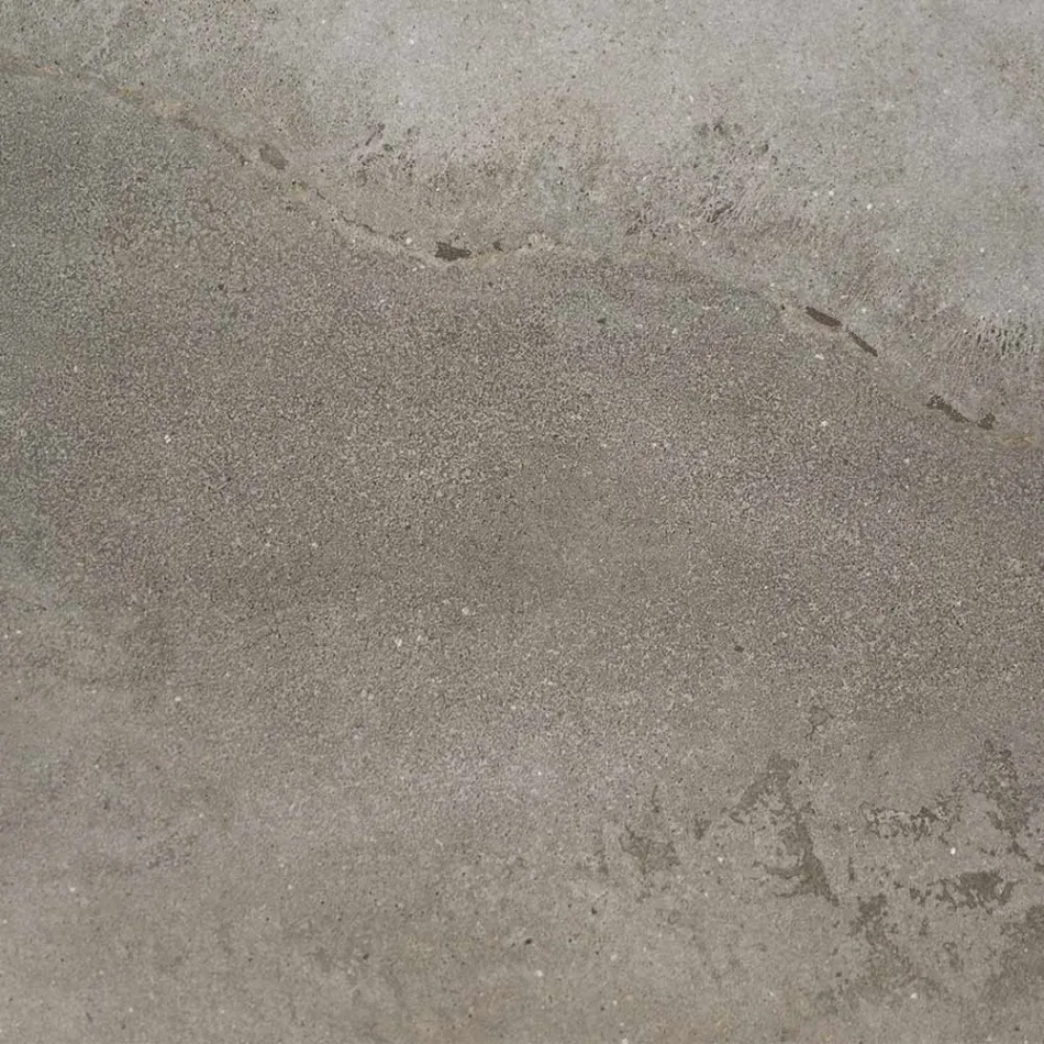 Garden Dining Table in Iroko Wood and Stoneware Made in Italy - Bresson Viadurini