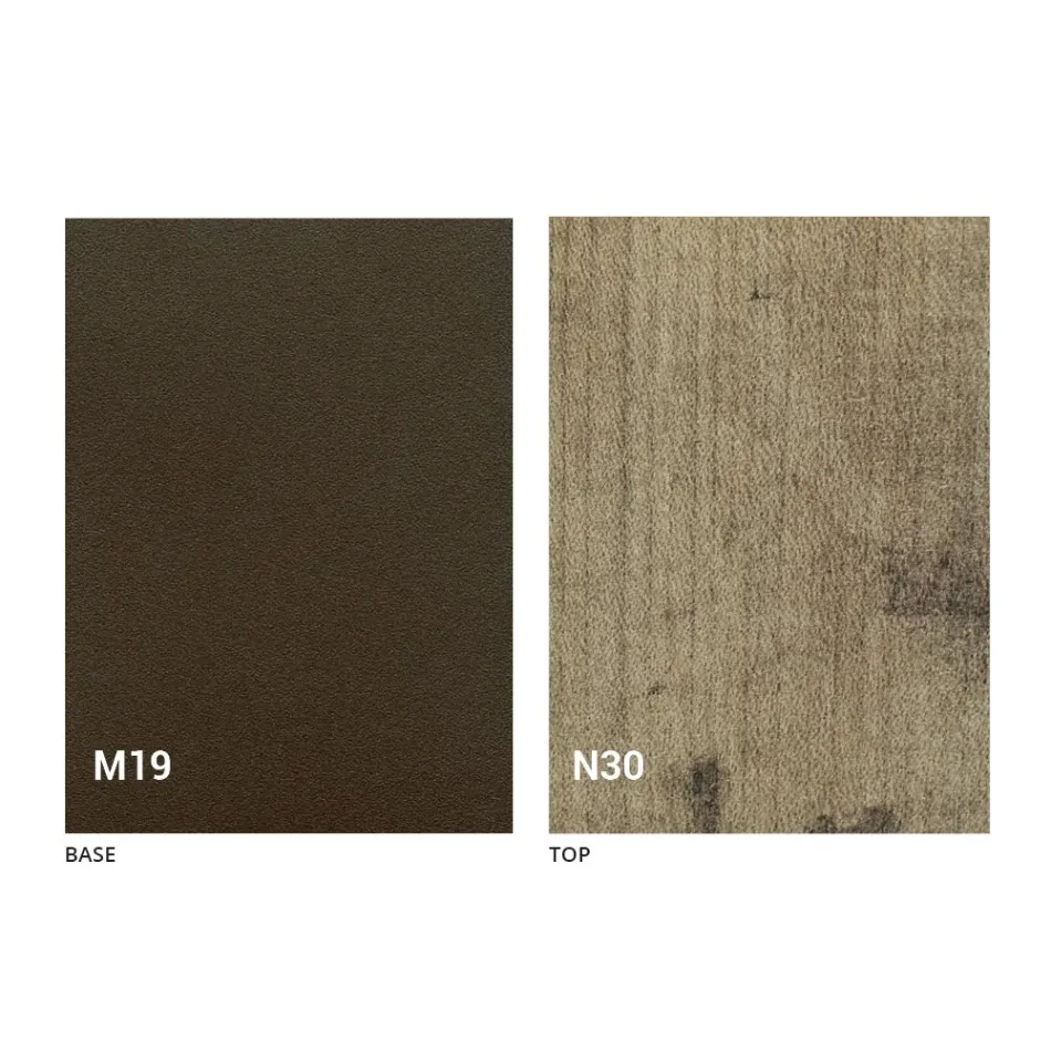 Modern Folding Dining Table in Wood and Metal Made in Italy - Menelao Viadurini