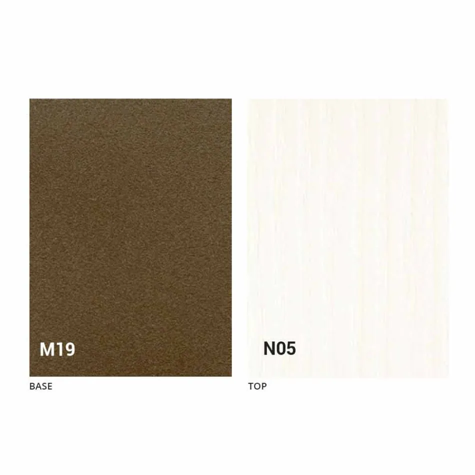 Modern Folding Dining Table in Wood and Metal Made in Italy - Menelao Viadurini