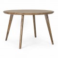 Homemotion Round Dining Table with Mango Wood Top - Rondolo