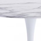 Round Dining Table in Steel and MDF - Aguglia Viadurini