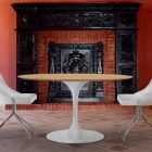 Round Dining Table in HPL Laminate and Aluminum Made in Italy - Dollars Viadurini