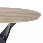 Round Dining Table in MDF and Steel - Altavela Viadurini