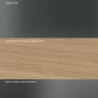 Round Dining Table in Smoked Glass with Wooden Base Made in Italy - Rondo Viadurini